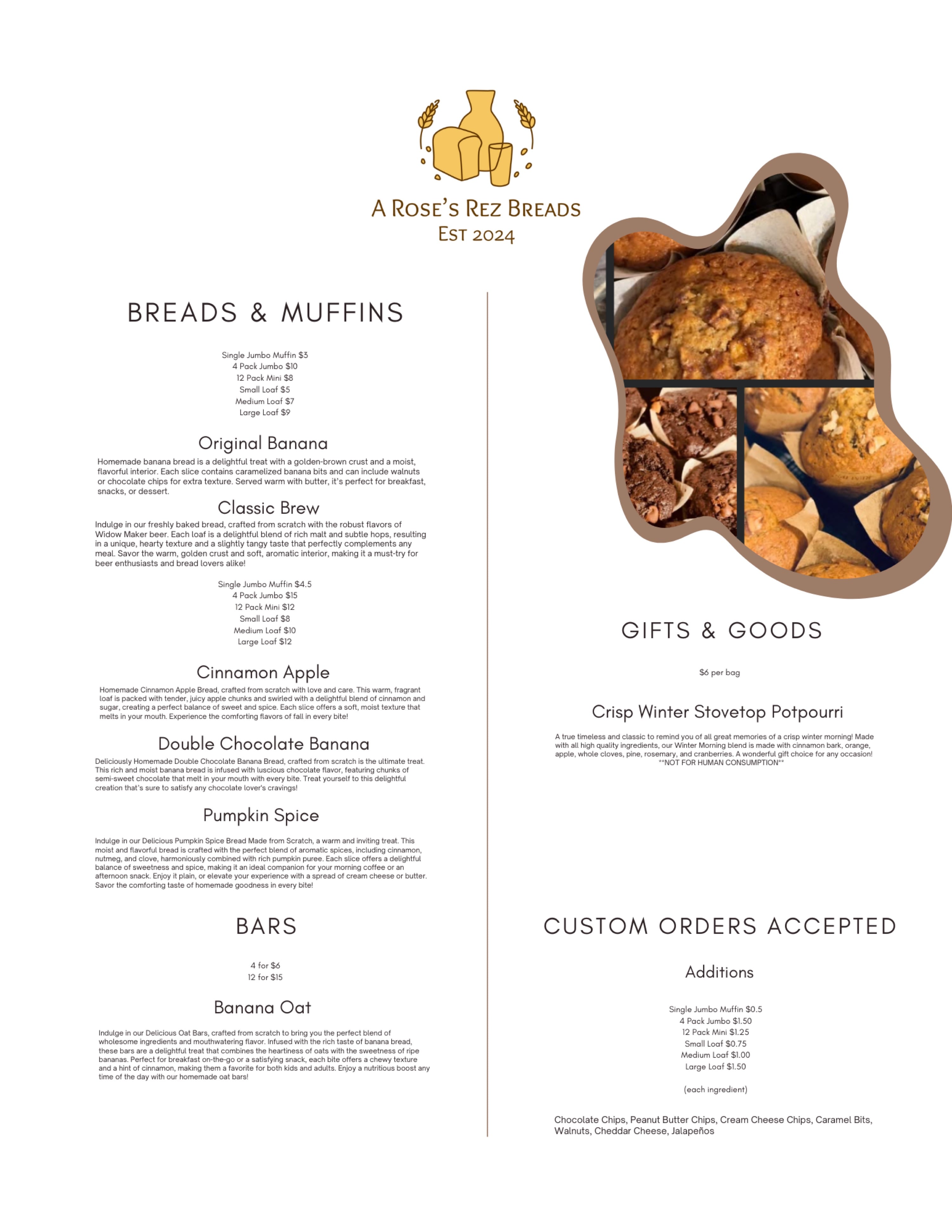 A Rose’s Rez Breads, LLC