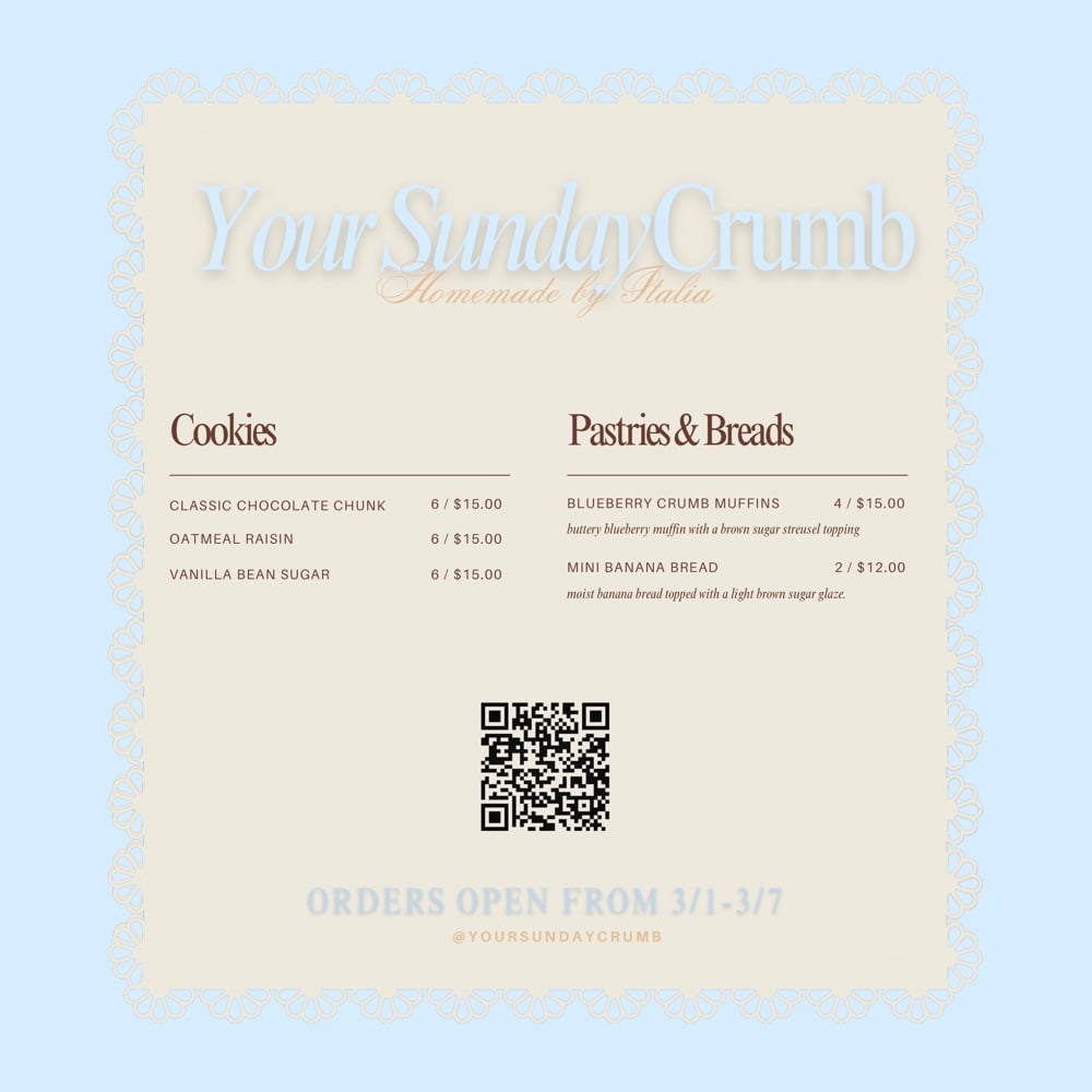 Your Sunday Crumb