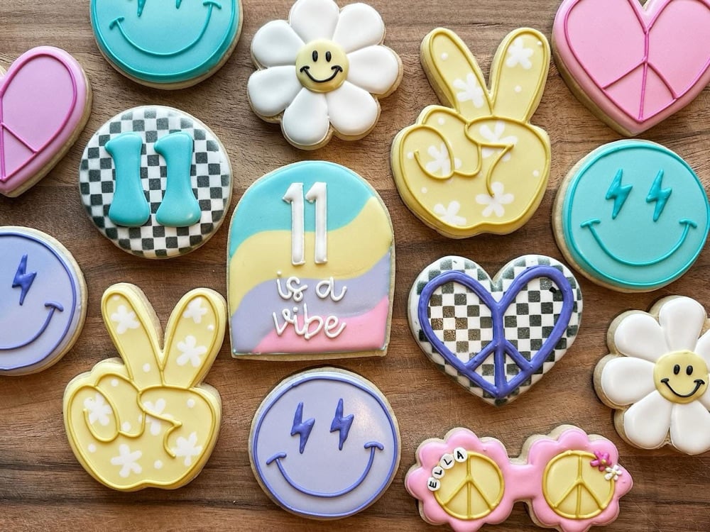 Painted & Piped Custom Cookies
