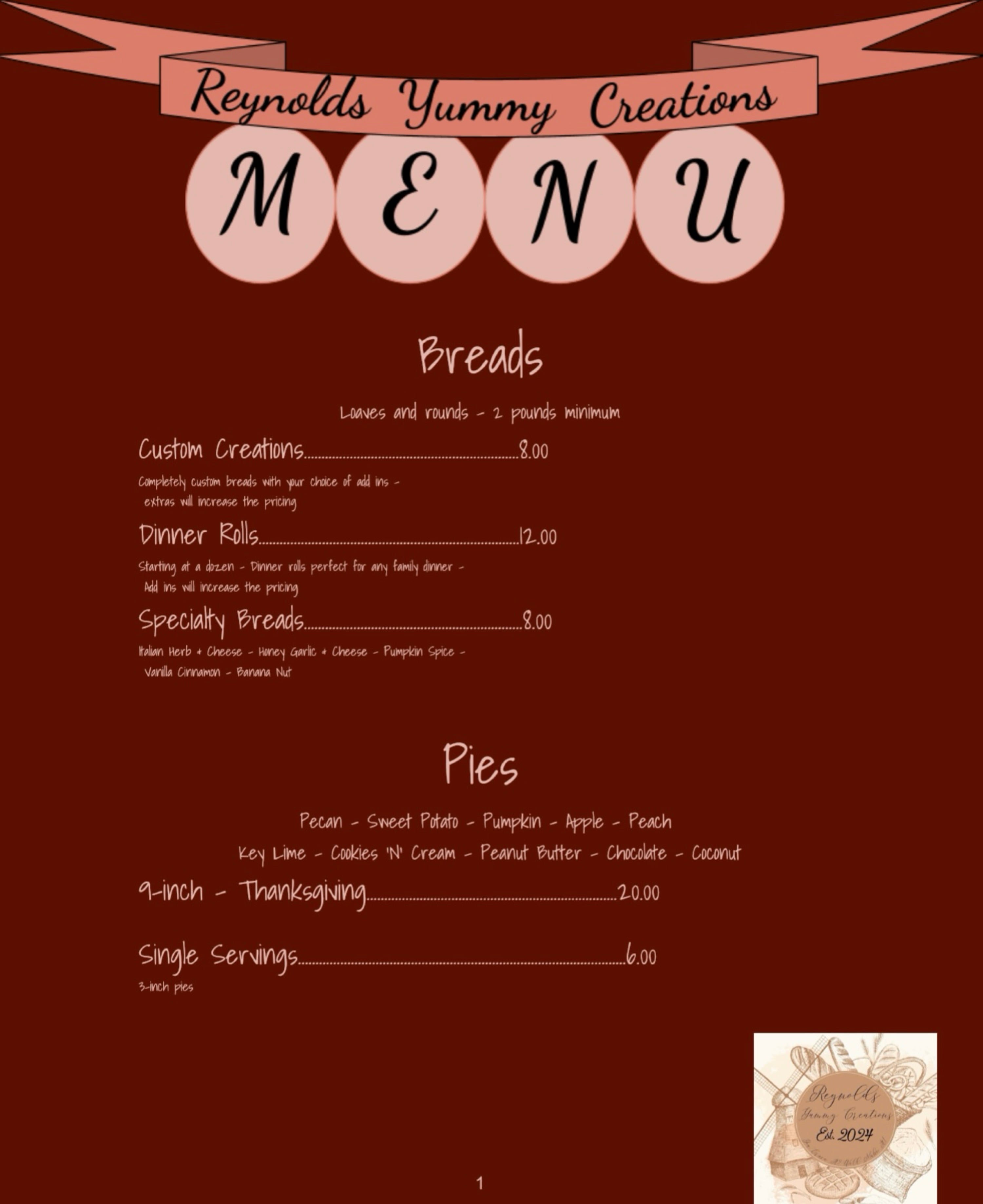 Reynolds’ Yummy Creations