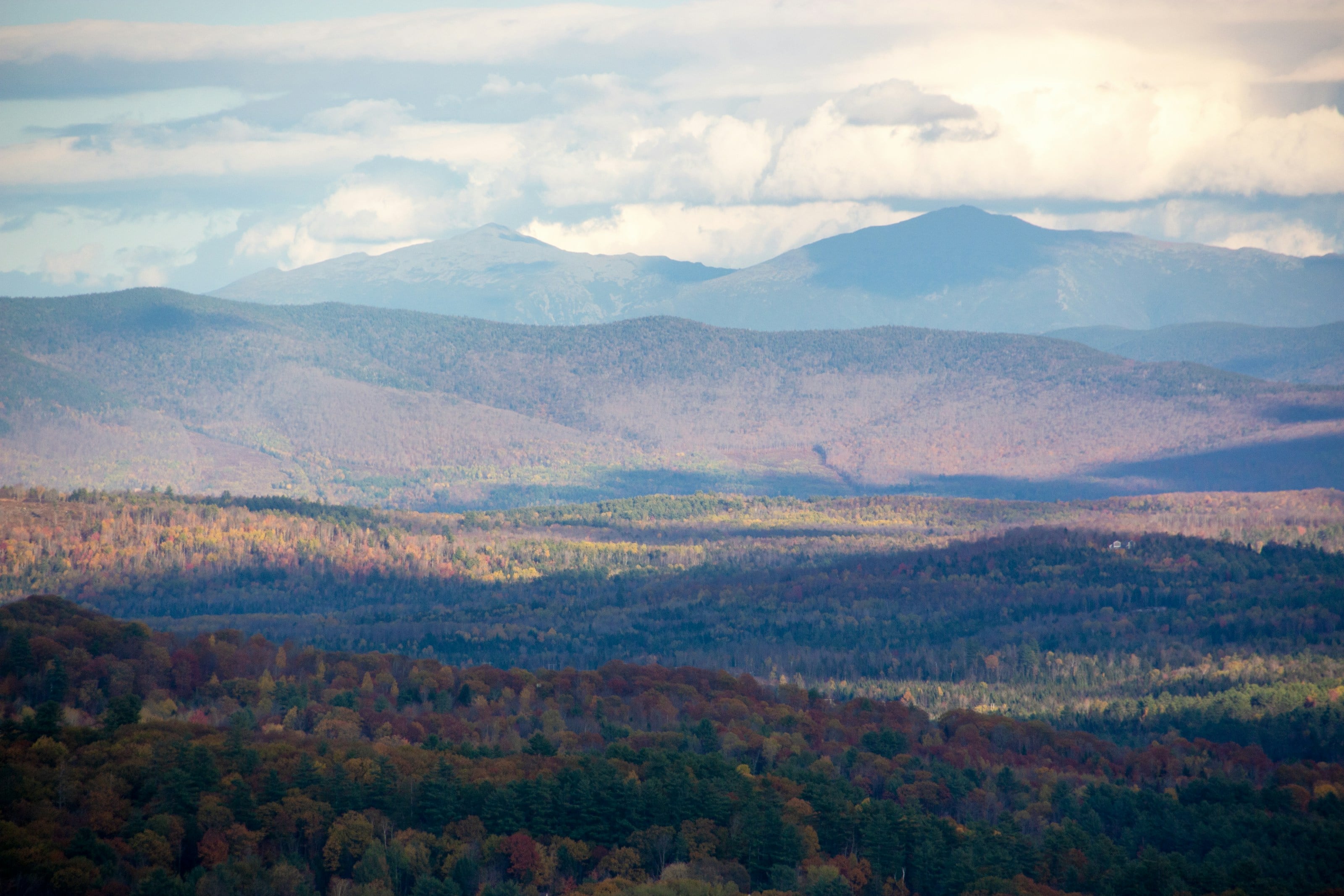 green trees and mountains under white clouds and blue sky during daytime